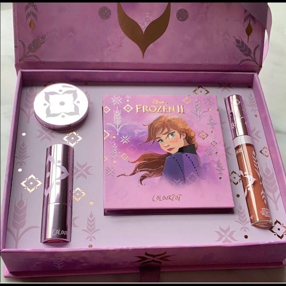 Colourpop Frozen Anna makeup collection